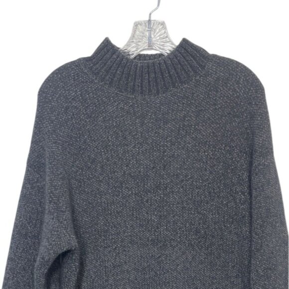 Apt 9 Knit Sweater Womens Medium Gray Warm Soft Mock Neck - Picture 3 of 7